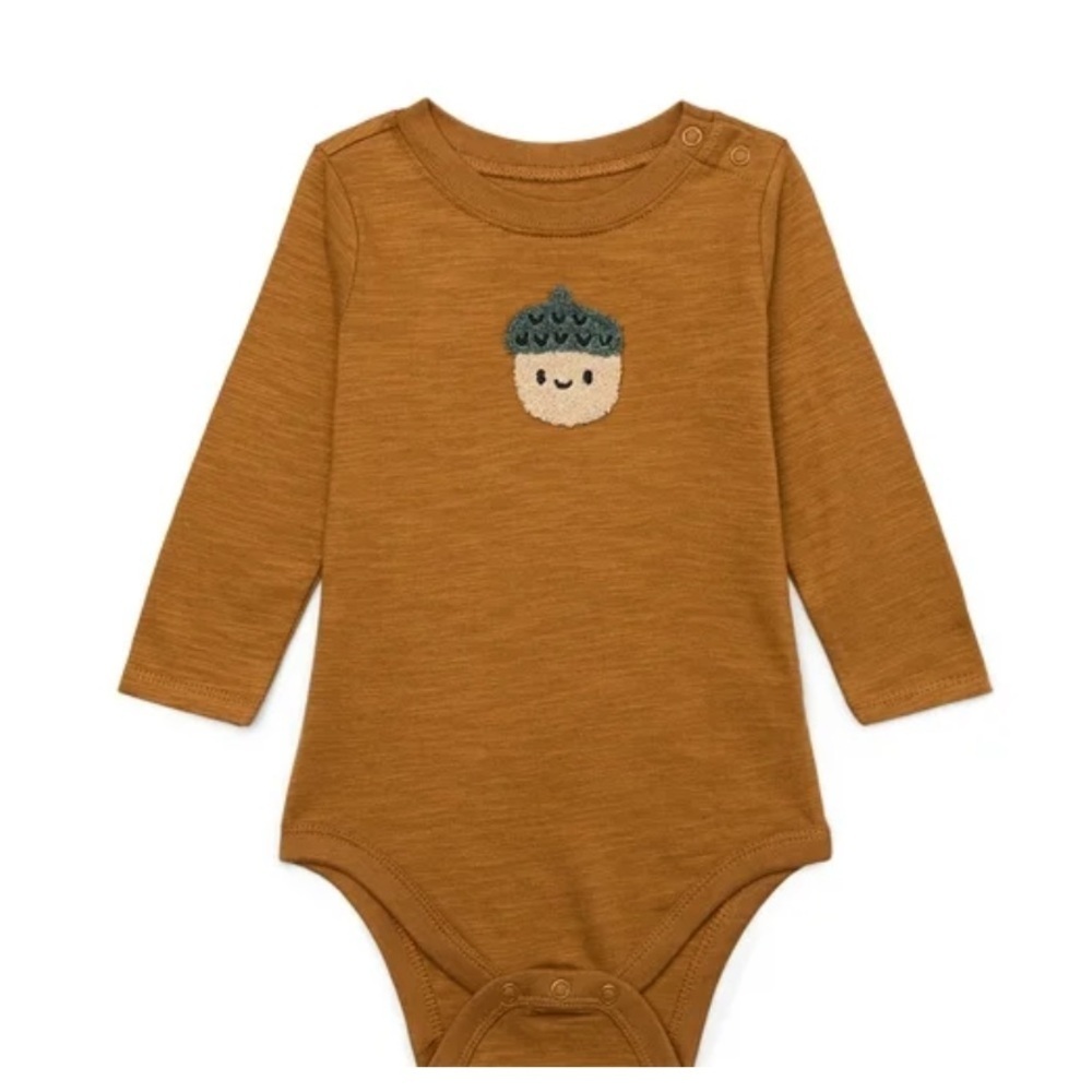 Garanimals Baby Boy Long Sleeve Slub Jersey Bodysuit
